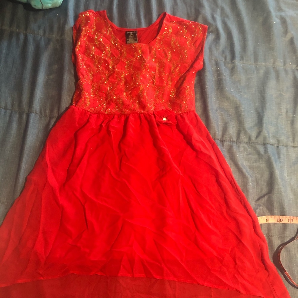 Girls red dress